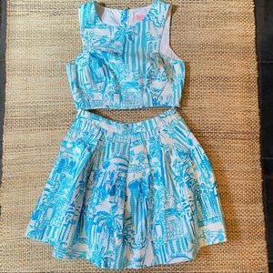 Lilly Pulitzer Melody Crop and Skirt Set